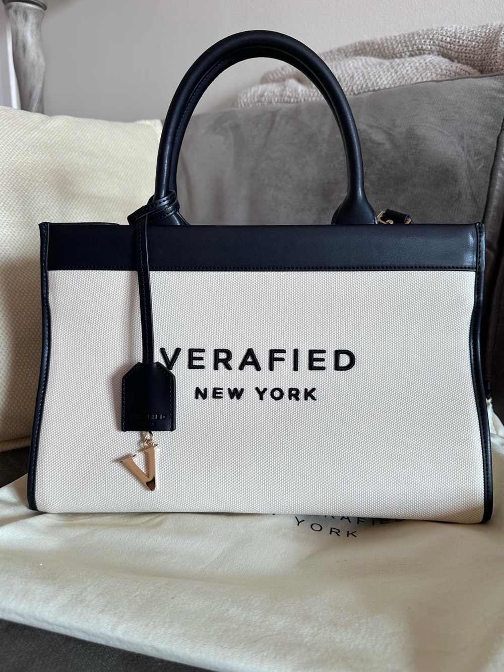 VERAFIED New York Canvas Tote Bag
